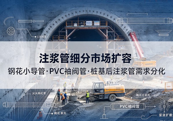 中山注浆管细分市场扩容，隧道钢花小导管、PVC 袖阀管、桩基后注浆管需求分化